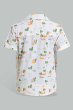 تنزيل الصورة على معرض الصور، Redtag-White-Printed-2-In-1-Short-Slv-Shirt-Casual-Shirts-Infant-Boys-3 to 24 Months
