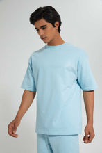 تنزيل الصورة على معرض الصور، Redtag-Blue-Loungewear-SweaT-Shirt-Loungewear--
