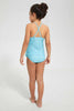 Redtag-Aqua-Striped--Swimsuit-Swimsuits-Girls-2 to 8 Years