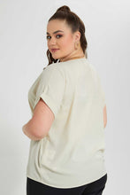 Load image into Gallery viewer, Redtag-Cream-Top-Plain-Blouses-Women&#39;s-
