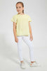 Redtag-Yellow-Embroidered-Blouse-Blouses-Girls-2 to 8 Years