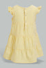 Redtag-Yellow-Seesucker-Striped-Dress-Dresses-Infant-Girls-3 to 24 Months