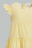 Redtag-Yellow-Seesucker-Striped-Dress-Dresses-Infant-Girls-3 to 24 Months