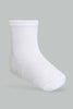 Redtag-White-Solid-Four-Pc-Pack-Full-Length-Socks-Full-Length-Socks-Infant-Girls-3 to 24 Months