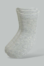 تنزيل الصورة على معرض الصور، Redtag-Pale-Grey-Solid-Four-Pc-Pack-Ankle-Length-Socks-Ankle-Socks-Infant-Girls-3 to 24 Months
