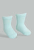 Redtag-Mint-Solid-Four-Pc-Pack-Ankle-Length-Socks-Ankle-Socks-Infant-Girls-3 to 24 Months