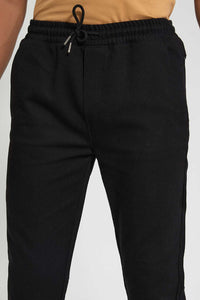 Redtag-Black-Pull-On-Trouser-Joggers-Senior-Boys-9 to 14 Years