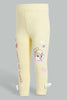 Redtag-Yellow-Lola-Print-Legging-Leggings-Infant-Girls-3 to 24 Months