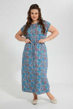 تنزيل الصورة على معرض الصور، Redtag-Assorted-Floral-Maxi-Dresses-With-Belt-Dresses-Women&#39;s-
