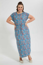 تنزيل الصورة على معرض الصور، Redtag-Assorted-Floral-Maxi-Dresses-With-Belt-Dresses-Women&#39;s-
