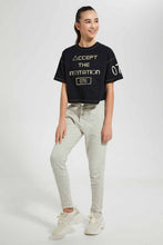 تنزيل الصورة على معرض الصور، Redtag-Biege-Short-Joggers-Senior-Girls-9 to 14 Years
