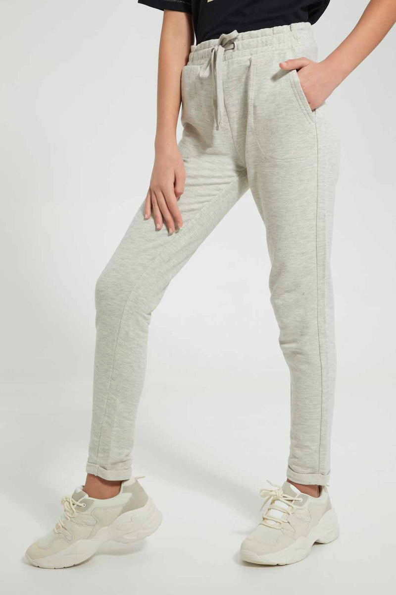 Redtag-Biege-Short-Joggers-Senior-Girls-9 to 14 Years