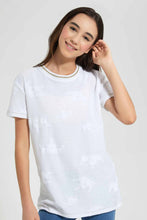 Load image into Gallery viewer, Redtag-White-Applique-Longer-Length-Top-Active-Sweatshirts-Senior-Girls-9 to 14 Years
