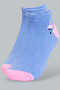 Redtag-Assorted-Striped/Printed-Ankle-Socks-(5-Pack)-Ankle-Socks-Women's-
