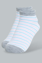 Load image into Gallery viewer, Redtag-Assorted-Striped/Printed-Ankle-Socks-(5-Pack)-Ankle-Socks-Women&#39;s-
