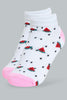 Redtag-Assorted-Striped/Printed-Ankle-Socks-(5-Pack)-Ankle-Socks-Women's-