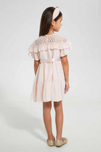 تنزيل الصورة على معرض الصور، Redtag-Peach-Lace-Dress-Dresses-Girls-2 to 8 Years
