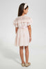 Redtag-Peach-Lace-Dress-Dresses-Girls-2 to 8 Years