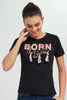 Redtag-Black-Awesome-Embellished-T-Shirt-Category:T-Shirts,-Colour:Black,-Filter:Women's-Clothing,-New-In,-New-In-Women,-Non-Sale,-S22D,-Section:Women,-TBL,-Women-T-Shirts-Women's-