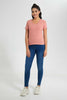 Redtag-Pink-V-Neck-T-Shirt-V-Neck-T-Shirts-Women's-