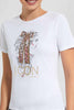 Redtag-White-Icon-Embellished-T-Shirt-Category:T-Shirts,-Colour:White,-Filter:Women's-Clothing,-New-In,-New-In-Women,-Non-Sale,-S22D,-Section:Women,-TBL,-Women-T-Shirts-Women's-