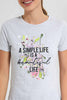 Redtag-Grey-Simple-Life-Embellised-T-Shirt-Category:T-Shirts,-Colour:Grey,-Filter:Women's-Clothing,-New-In,-New-In-Women,-Non-Sale,-S22D,-Section:Women,-TBL,-Women-T-Shirts-Women's-
