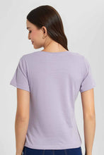 Load image into Gallery viewer, Redtag-Lilac-New-York-Print-T-Shirt-Category:T-Shirts,-Colour:Lilac,-Filter:Women&#39;s-Clothing,-New-In,-New-In-Women,-Non-Sale,-S22D,-Section:Women,-TBL,-Women-T-Shirts-Women&#39;s-
