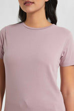 Load image into Gallery viewer, Redtag-Mauve-Crew-Neck-T-Shirt-Graphic-T-Shirts-Women&#39;s-
