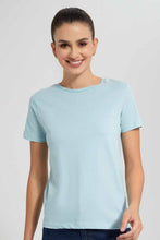 Load image into Gallery viewer, Redtag-Mint--Crew-Neck-T-Shirt-Category:T-Shirts,-Colour:Blue,-Filter:Women&#39;s-Clothing,-New-In,-New-In-Women,-Non-Sale,-S22D,-Section:Women,-TBL,-Women-T-Shirts-Women&#39;s-
