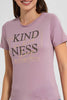 Redtag-Mauve-Kindness-Embellished-T-Shirt-Category:T-Shirts,-Colour:Mauve,-Filter:Women's-Clothing,-New-In,-New-In-Women,-Non-Sale,-S22D,-Section:Women,-TBL,-Women-T-Shirts-Women's-