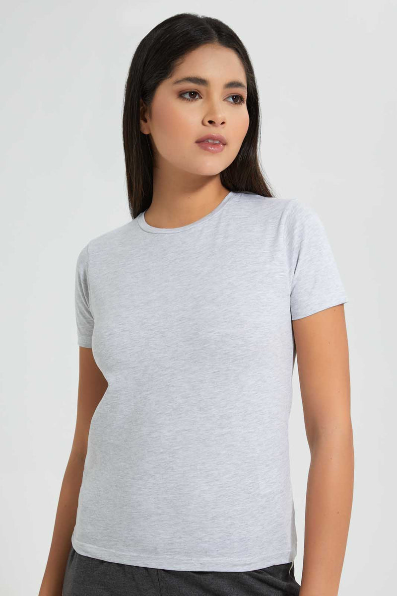 Redtag-Ivory--Crew-Neck-T-Shirt-Graphic-T-Shirts-Women's-