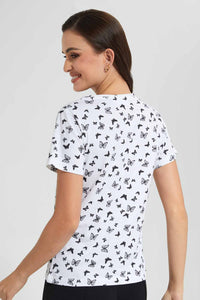 Redtag-Lemon-Butterfly-Allover-Print-T-Shirt-Category:T-Shirts,-Colour:Lemon,-Filter:Women's-Clothing,-New-In,-New-In-Women,-Non-Sale,-S22D,-Section:Women,-TBL,-Women-T-Shirts-Women's-