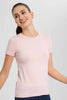 Redtag-Blush--Crew-Neck-T-Shirt-Category:T-Shirts,-Colour:Pink,-Filter:Women's-Clothing,-New-In,-New-In-Women,-Non-Sale,-S22D,-Section:Women,-TBL,-Women-T-Shirts-Women's-