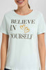 Redtag-Mint-Believe-In-Yourself-Embellished-T-Shirt-Category:T-Shirts,-Colour:Mint,-Filter:Women's-Clothing,-New-In,-New-In-Women,-Non-Sale,-S22D,-Section:Women,-TBL,-Women-T-Shirts-Women's-