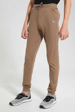 Load image into Gallery viewer, Redtag-Brown-Table-Active-Pants-BSR-Joggers,-Category:Joggers,-Colour:Brown,-Filter:Senior-Boys-(9-to-14-Yrs),-New-In,-New-In-BSR,-Non-Sale,-S22D,-Section:Kidswear,-TBL--
