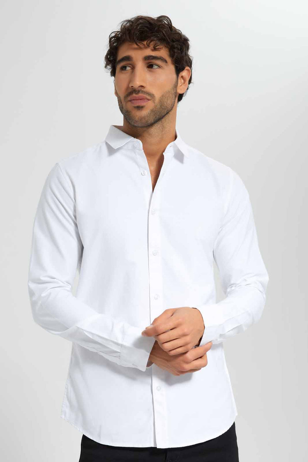 Redtag-White-Regular-Collar-Oxford-Shirt-Category:Shirts,-Colour:White,-Filter:Men's-Clothing,-Men-Shirts,-New-In,-New-In-Men,-Non-Sale,-S22D,-Section:Men,-TBL-Men's-