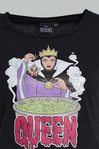 Redtag-Black-Queen-Grimhilde-Printed-T-Shirt-Graphic-T-Shirts-Women's-