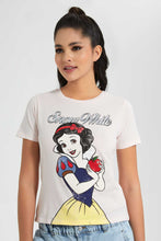 تنزيل الصورة على معرض الصور، Redtag-Blush-Snow-White-Printed-T-Shirt-Graphic-T-Shirts-Women&#39;s-
