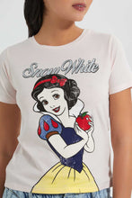 تنزيل الصورة على معرض الصور، Redtag-Blush-Snow-White-Printed-T-Shirt-Graphic-T-Shirts-Women&#39;s-
