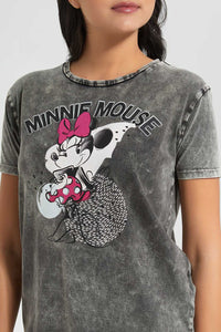 Redtag-Acid-Wash-Minnie-Mouse-Printed-T-Shirt-Graphic-T-Shirts-Women's-