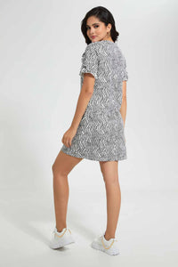 Redtag-Assorted-Printed-Ruffled-Sleeve-T-Shirt-Dress-Dresses-Women's-