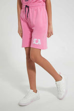 Load image into Gallery viewer, Redtag-Pink-Embroidered-Short-Sets-Jog-Sets--
