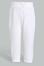 تنزيل الصورة على معرض الصور، Redtag-Assorted-Dark-Pink-&amp;-White-Solid-2Pcs-Pack-Active-Pant-Joggers-Infant-Girls-3 to 24 Months

