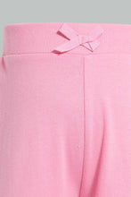 تنزيل الصورة على معرض الصور، Redtag-Assorted-Dark-Pink-&amp;-White-Solid-2Pcs-Pack-Active-Pant-Joggers-Infant-Girls-3 to 24 Months
