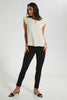 Redtag-Beige-Ruffle-Sleeve-Keyhole-Neck-Blouse-Blouses-Women's-