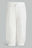 Redtag-White-Front-Bow-Casual-Trouser-Trousers-Infant-Girls-3 to 24 Months