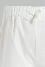 تنزيل الصورة على معرض الصور، Redtag-White-Front-Bow-Casual-Trouser-Trousers-Infant-Girls-3 to 24 Months
