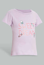 Load image into Gallery viewer, Redtag-Lilac-One-In-A-Sweat-Dream-Pyjama-Set-Pyjama-Sets-Infant-Girls-3 to 24 Months
