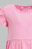 Redtag-White-Printed-/-Solid-Fuchsia-2Pc-Pack-Knit-Dress-Dresses-Infant-Girls-3 to 24 Months