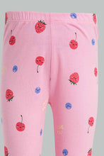 Load image into Gallery viewer, Redtag-Yellow-And-Pink-Berry-Much-Pyjama-Set-Pyjama-Sets-Infant-Girls-3 to 24 Months
